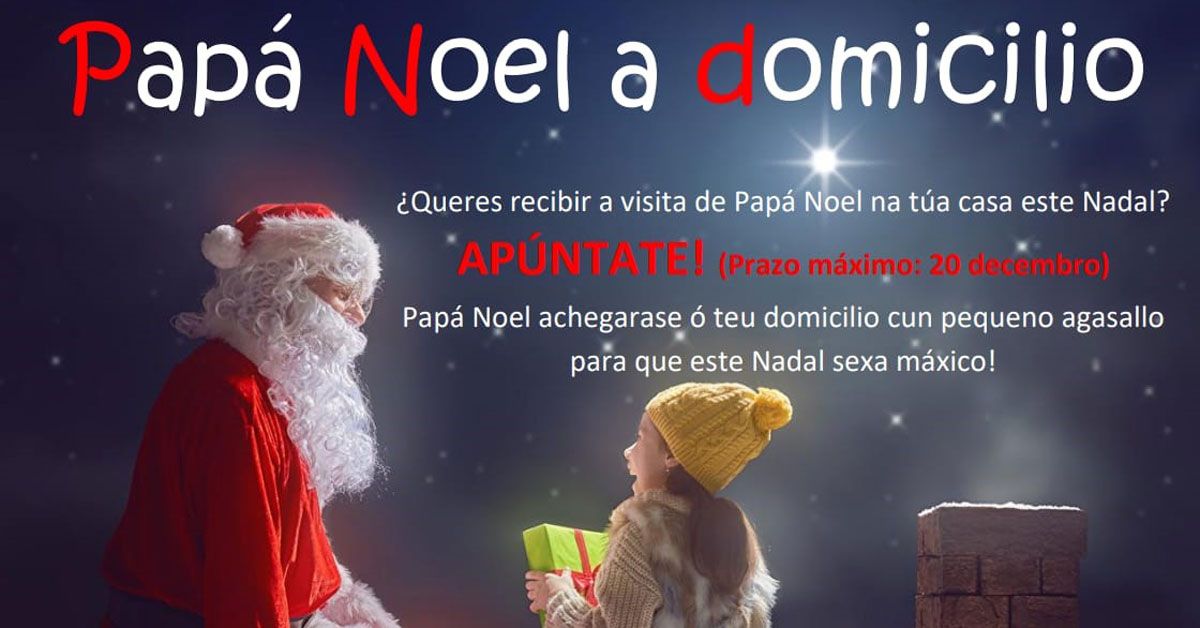 Papá Noel visita saviñao