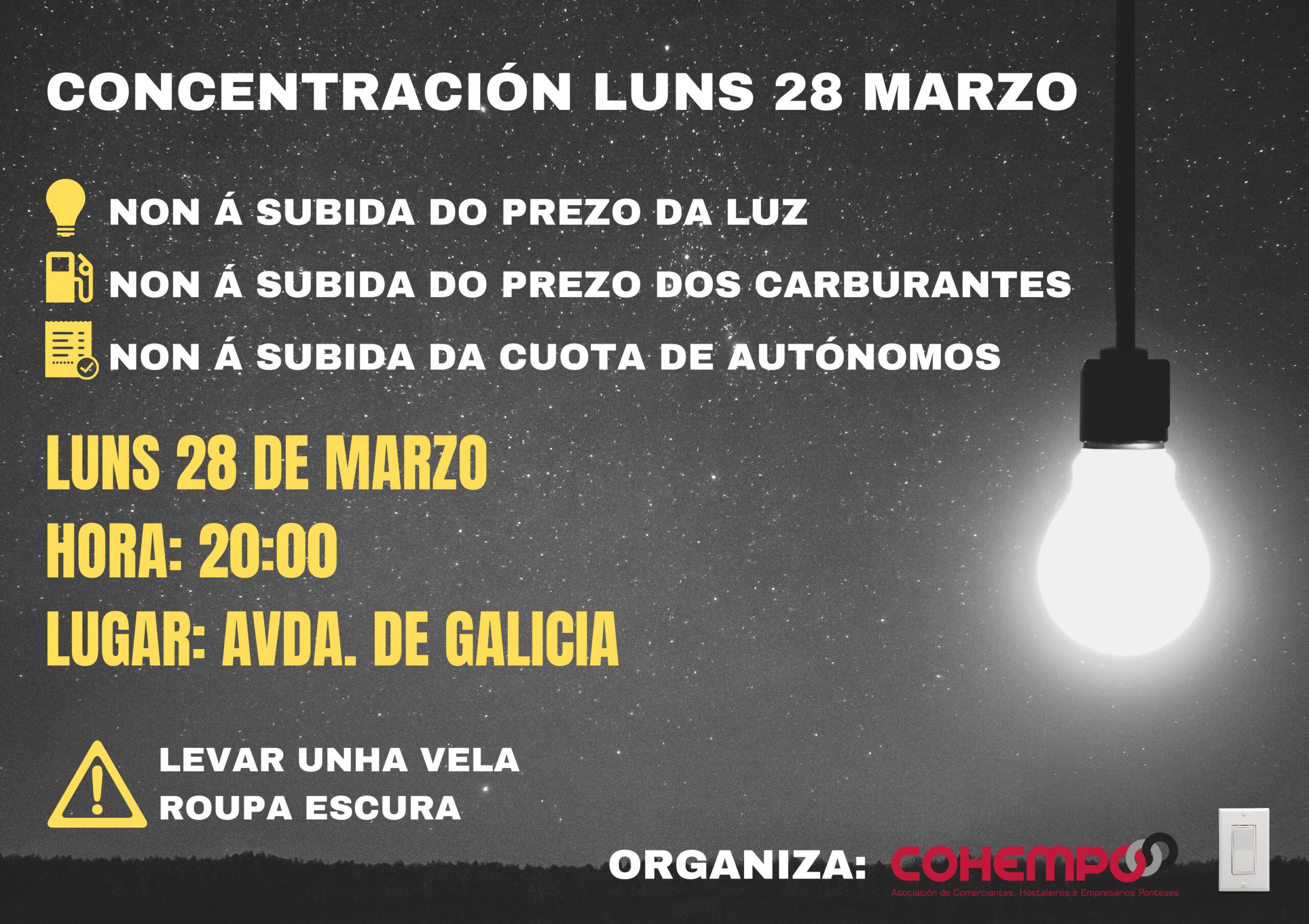 concentracion suba prezo luz cohempo as pontes