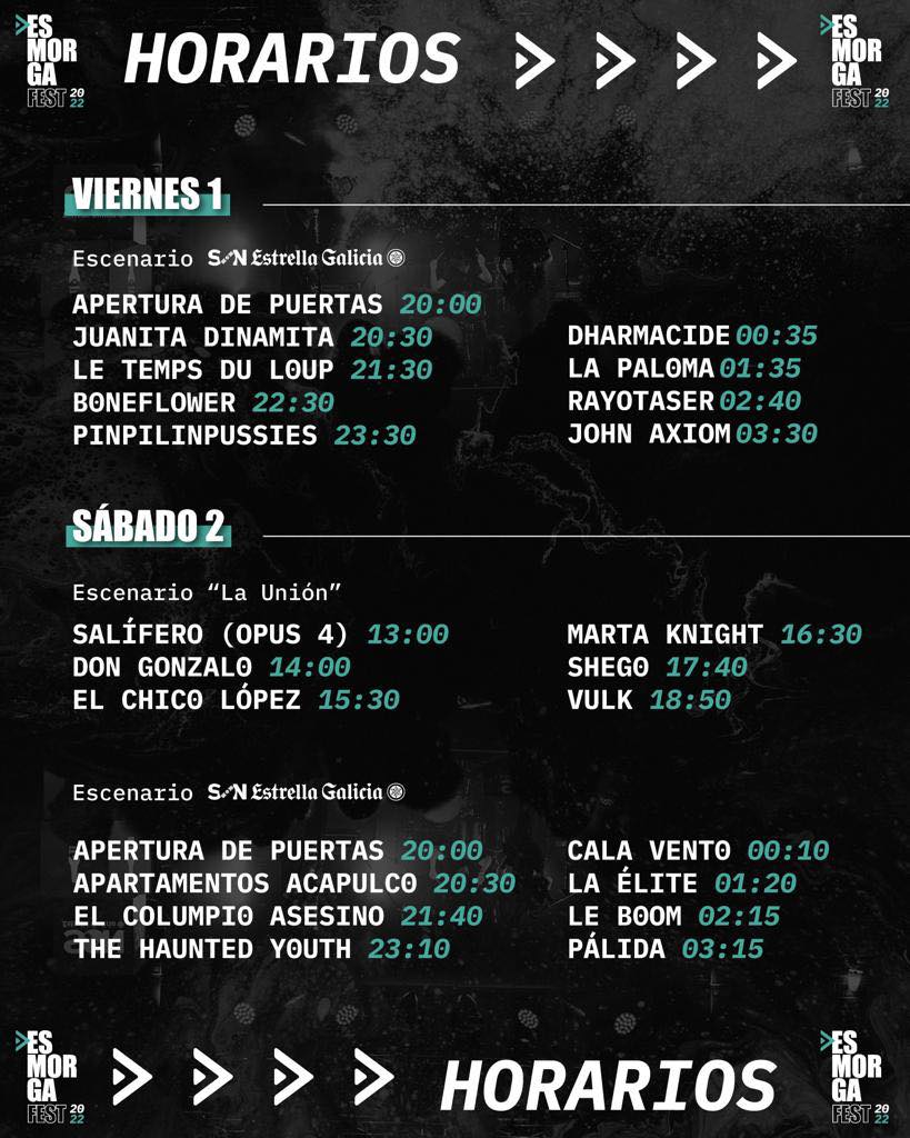 horario esmorga fest