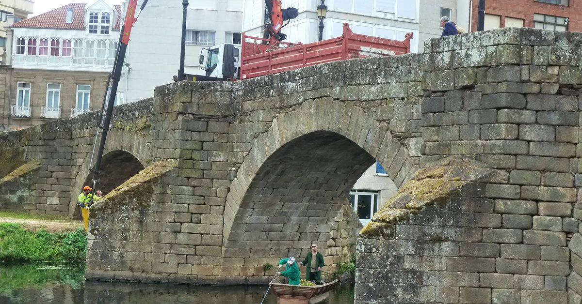 limpeza ponte medieval monforte