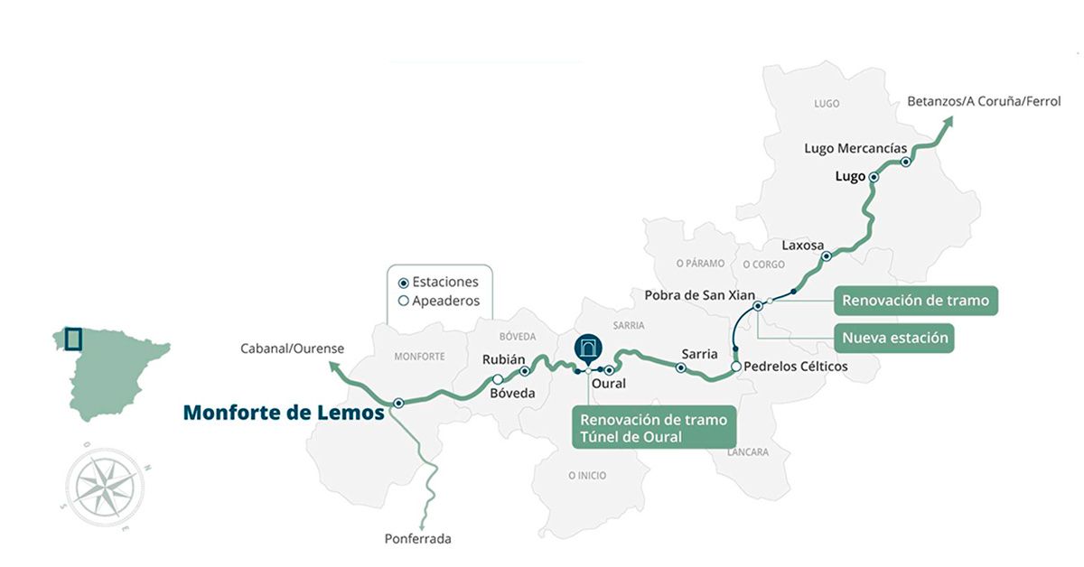 Plano de situacion Tramo Monforte de Lemos Lugo portada