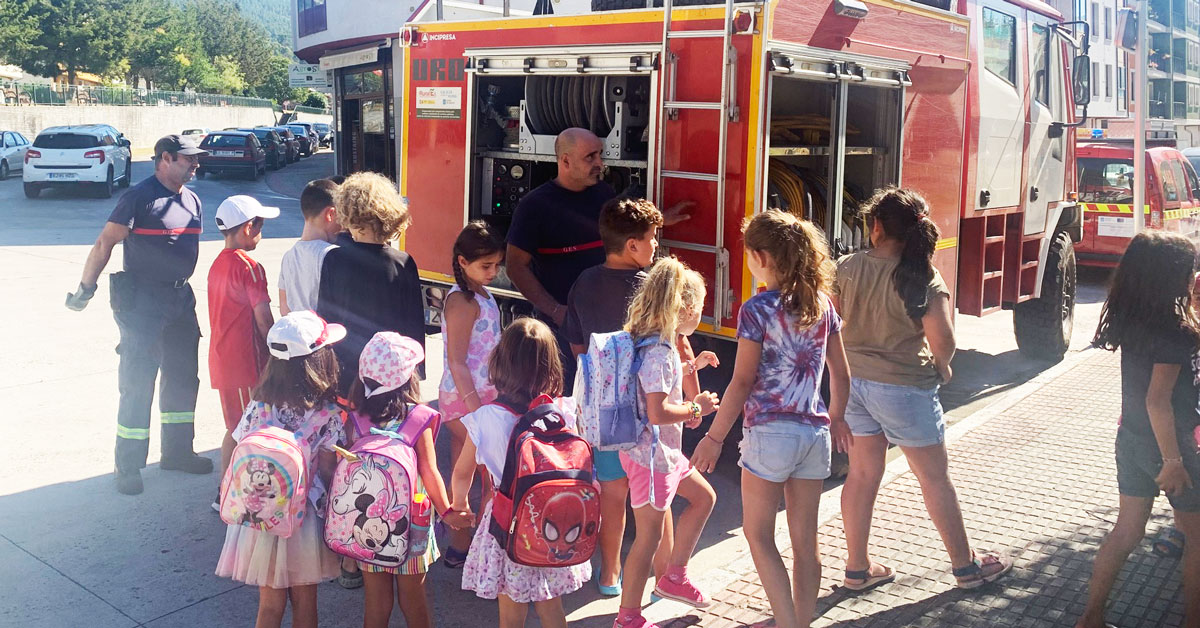 visita nenos campamento quiroga