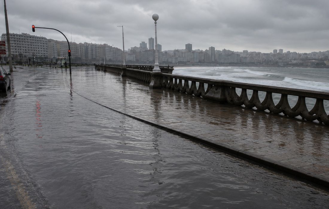 CORUÑA inundacion paseo