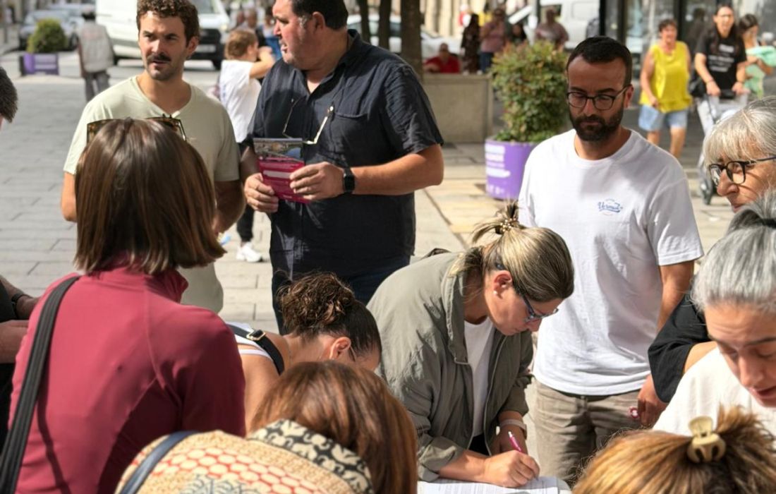 BNG Monforte firmas contra a Ponte do Malecón