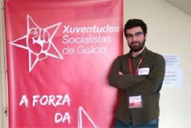 Miguel González, secretario xeral das Xuventudes Socialistas de Vilalba