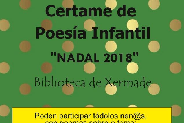 A Biblioteca de Xermade convoca un novo certame de poesía infantil de Nadal