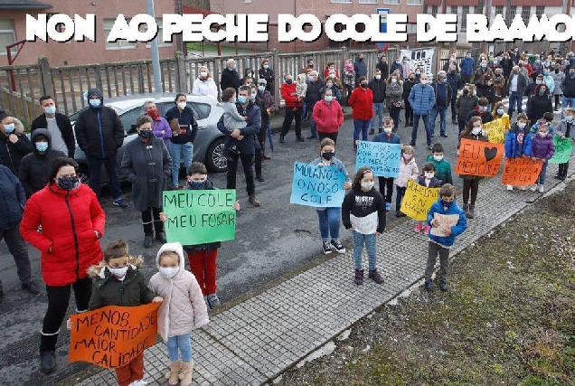 manifestacion peche colexio baamonde