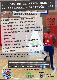 cartel campamento baloncesto chantada