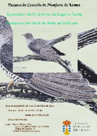 cartel exposicion paxaros monforte