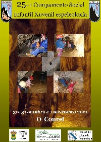 cartel campamento espeleoloxia