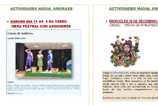 actividades nadal amuraxe