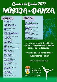 Cartel música e danza 2022