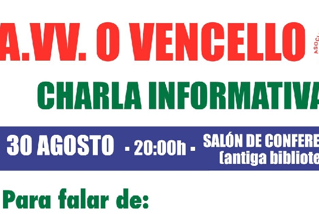 cartel vencello charla 1