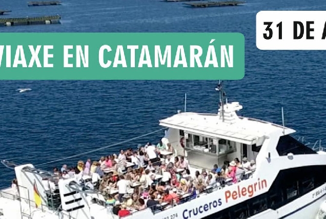 viaxe catamaran excursion combarro begonte portada