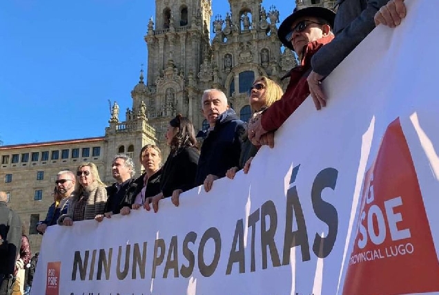 manifestacion psoe santiago sanidade