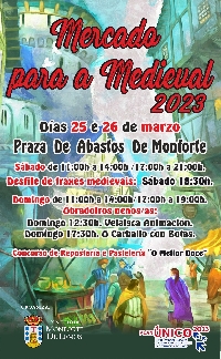 cartel mercado medieval Monforte