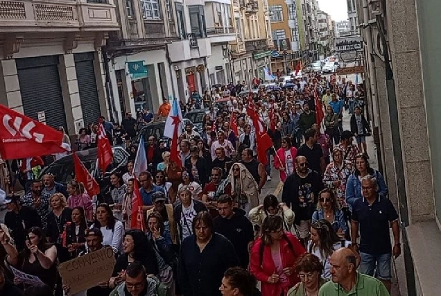 manifestacion traballadores alimentacion lugo1