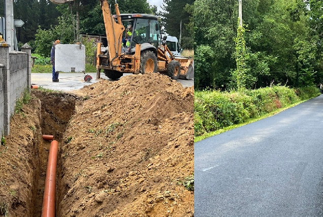 obras saneamento boveda begonte estradas