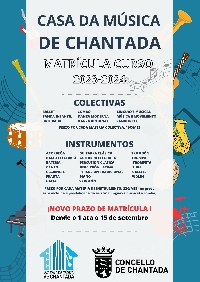 matricula Casa da música Chantada