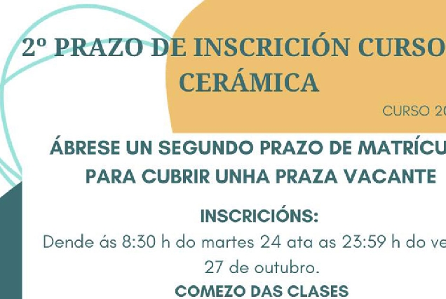 segundo prazo ceramica curso guitiriz portada