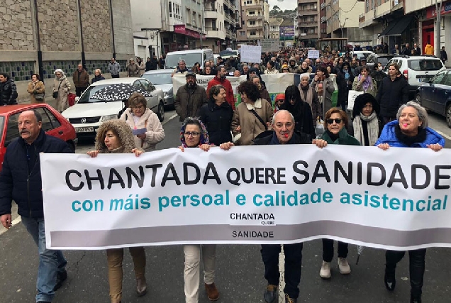 Chantada Quere Sanidade manifestación