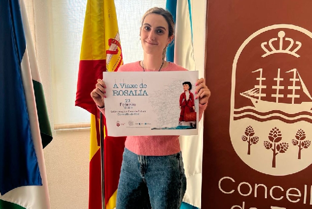 2024 INÉS LÓPEZ COUTO PRESENTANDO A ACTIVIDADE DO DÍA DE ROSALÍA EN FOZ