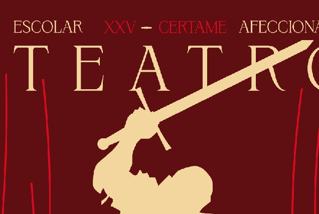 Imaxe do cartel do XXV Certame de Teatro Escolar e Afeccionado