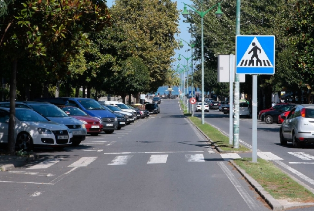 Imaxe da Avenida de Santa Cristina en Oleiros