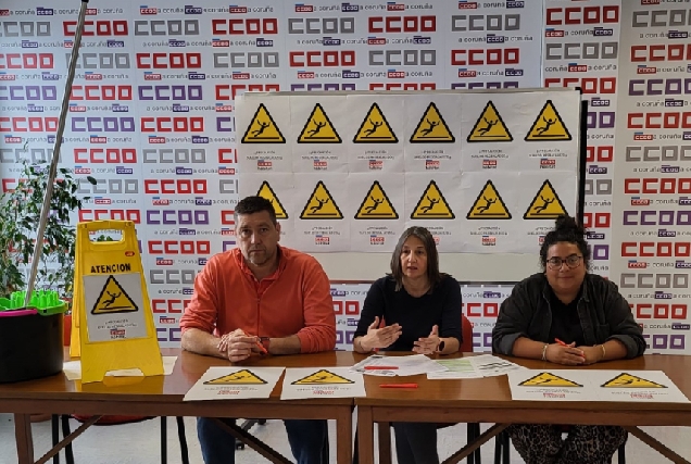 Imaxe da presenatción da campaña da CCOO 'Que ninguén limpe o teu salario'