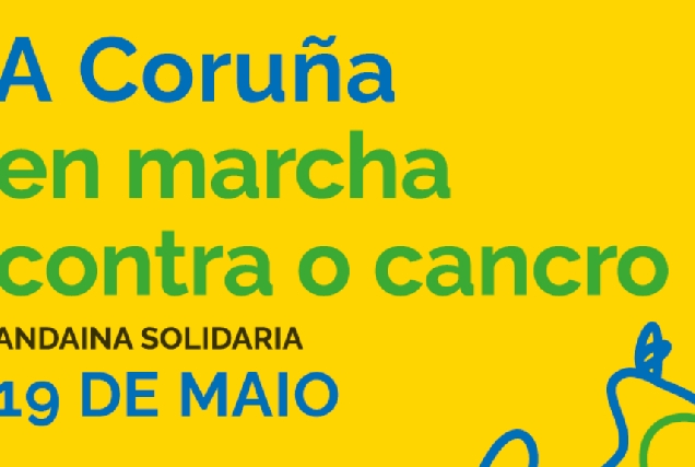 Imaxe do cartel da Andaina Solidaria contra o cancro Coruña