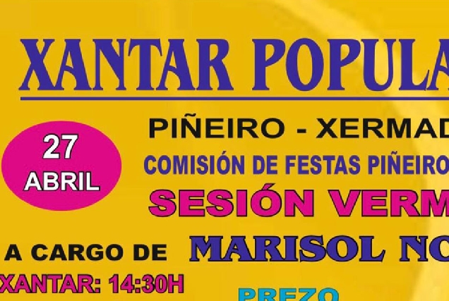 xantar popular pineiro xermade portada