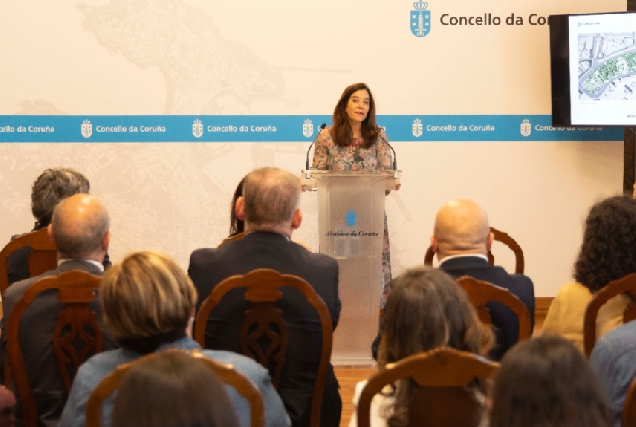 Imaxe da presentación do novo proxecto de Os Cantóns na Coruña