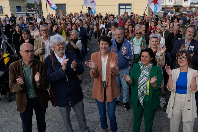 Imaxe do mitin do BNG na Coruña