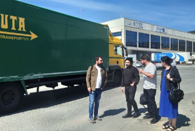 Imaxe da visita ao Centro Loxístico de Culleredo