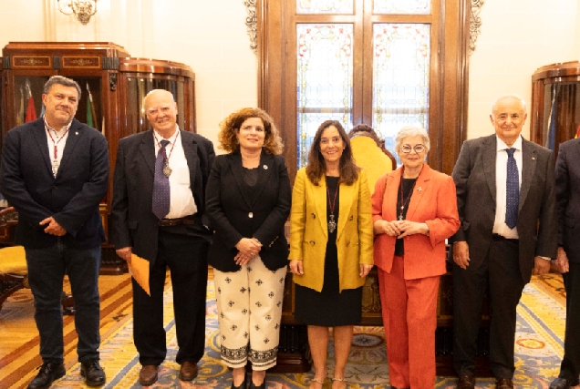 Imaxe do acto de ingreso do maxistrado Luis Seoane Spiegelberg