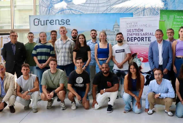 Alumnos do Mestrado en Xestión Empresarial do Deporte do campus de Ourense