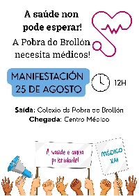 A saúde non pode esperar! cartel-brollon